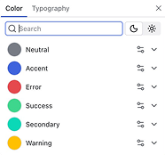 Theme color paletter