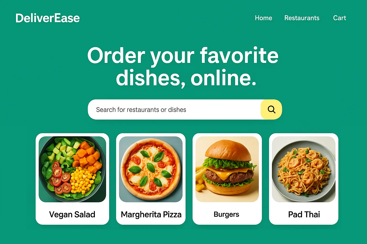 Food delivery app project